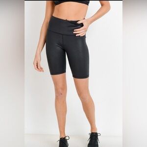 Black Women's High-Waisted Shorts